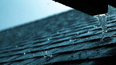 rain on a rooftop