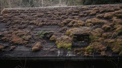 moss on a roof
