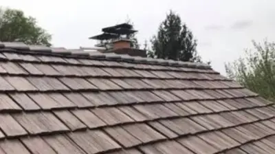 Brava synthetic cedar shake roof installed on a Rhode Island home, featuring the timeless appearance of natural cedar with premium durability, weather resistance, and low-maintenance performance.