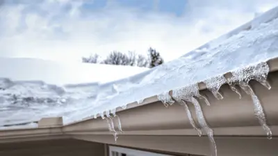 Preventing ice dams on residential roof