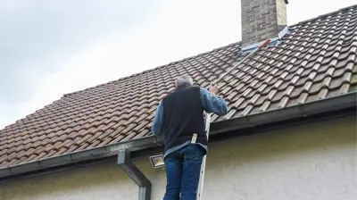 Gutter replacement inspection by roofing contractor