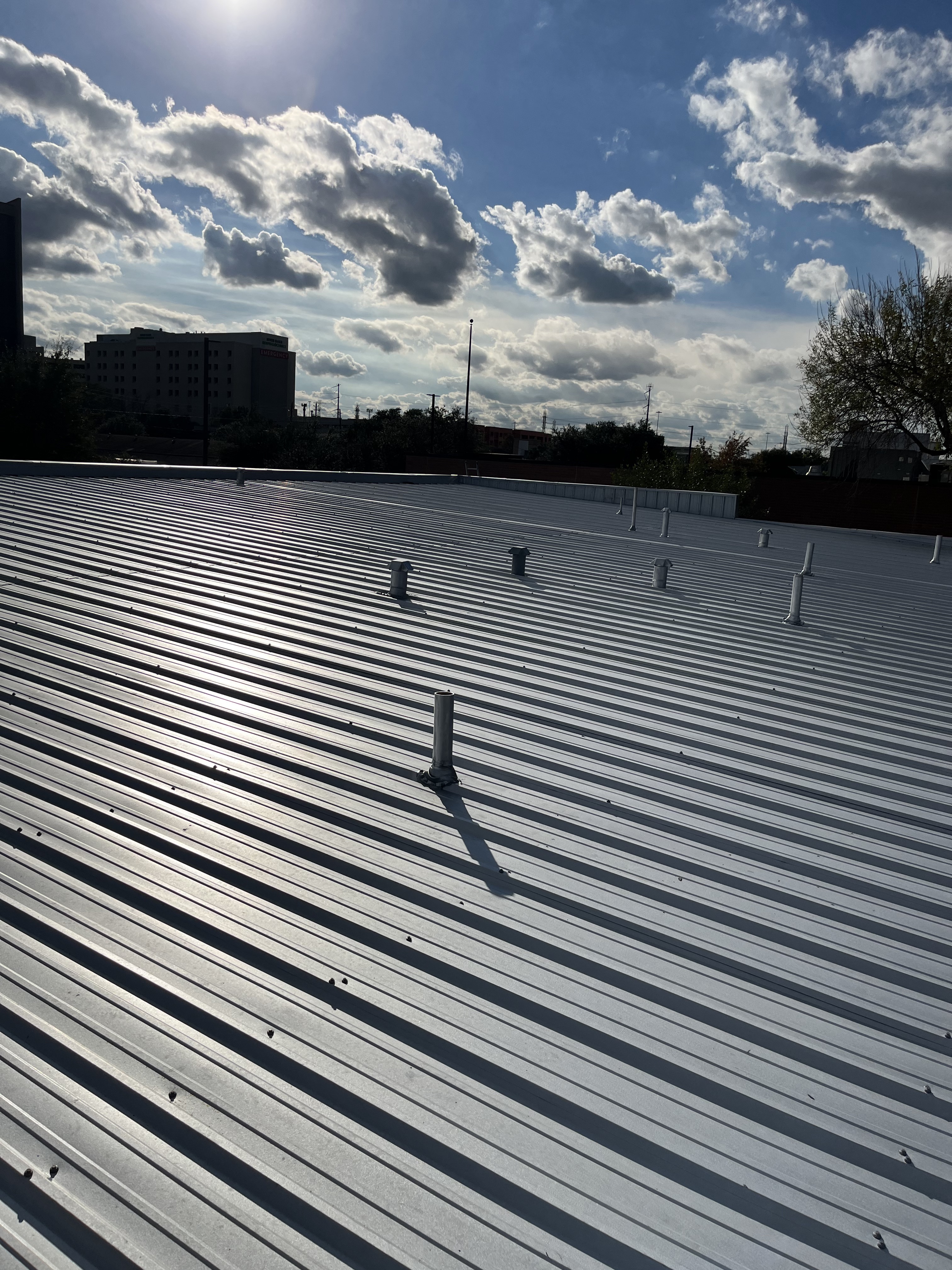 R-Panel metal roof | The Galleria