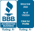 BBB Accredited Business since March 2022