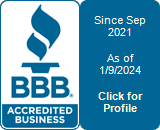 BBB Accredited Business Since Sep 2021