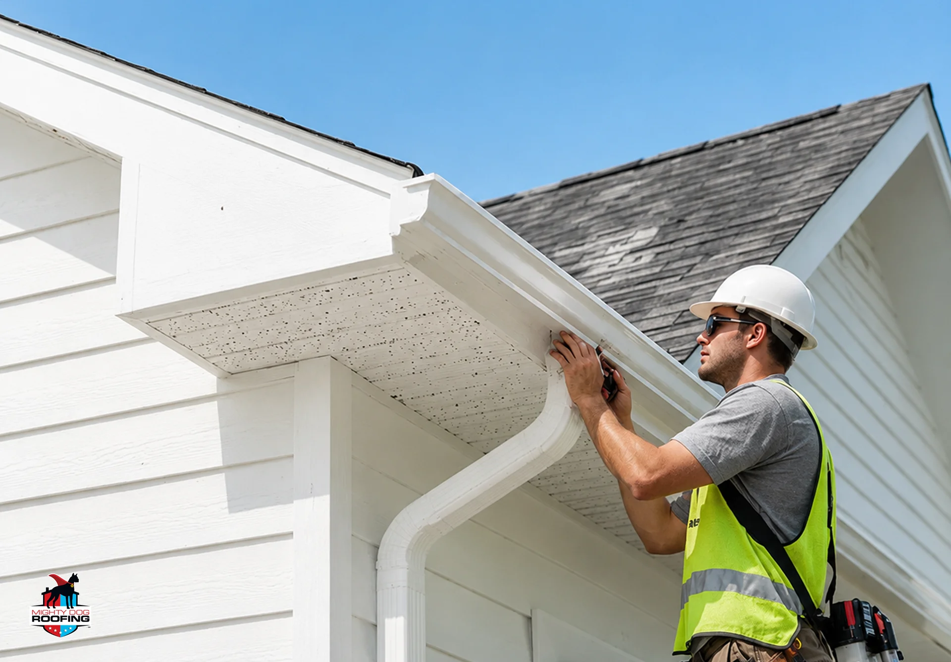 Contractor soffit replacement