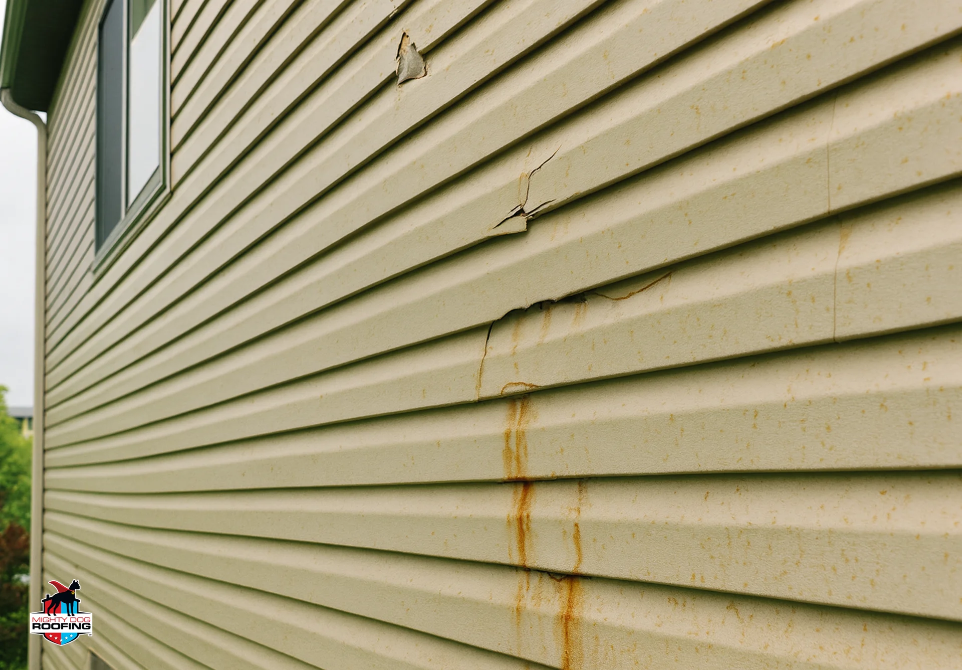Siding installation on a residential house
